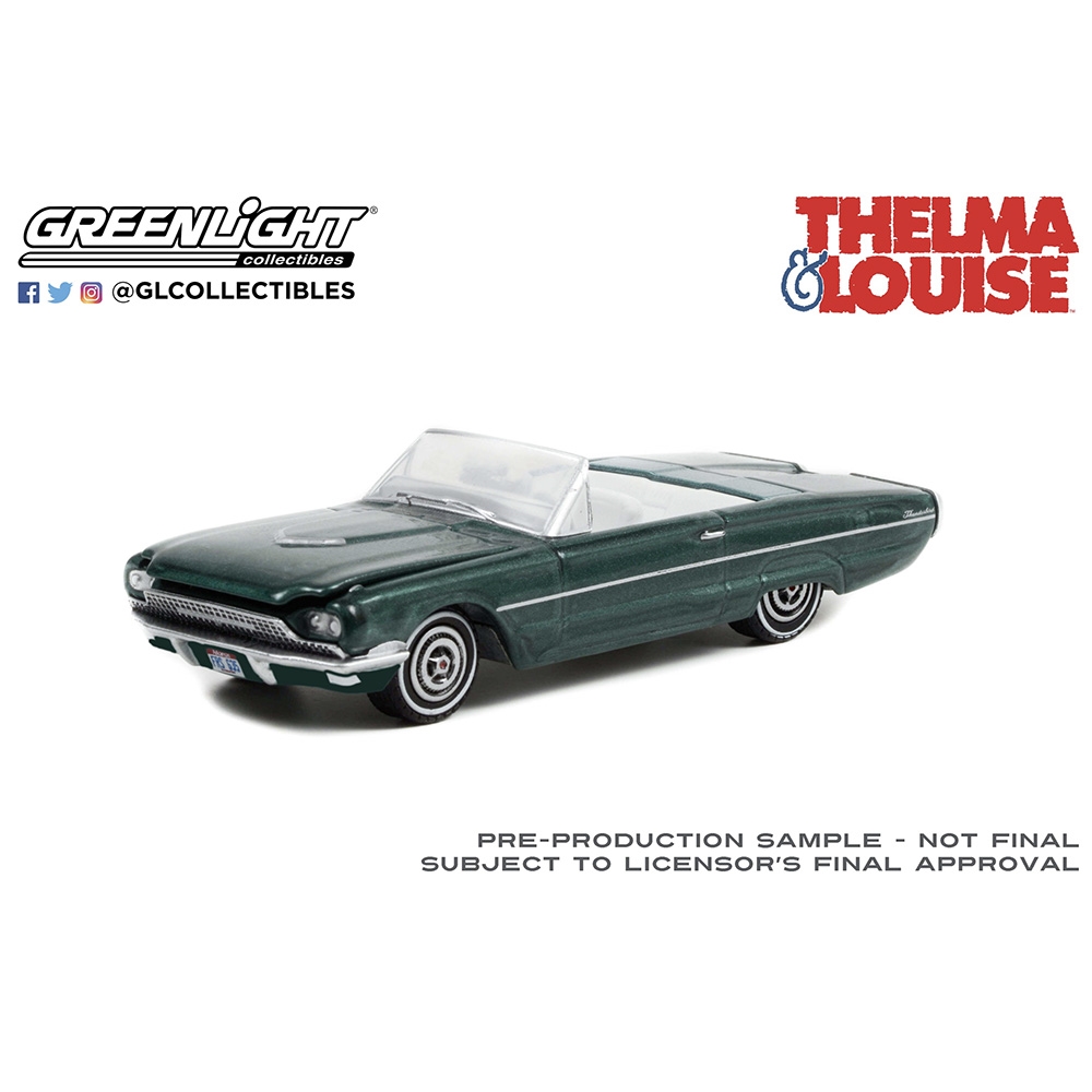 Greenlight 1/43 – Ford Thunderbird Convertible – Thelma Et Louise – Bleu – Neuf